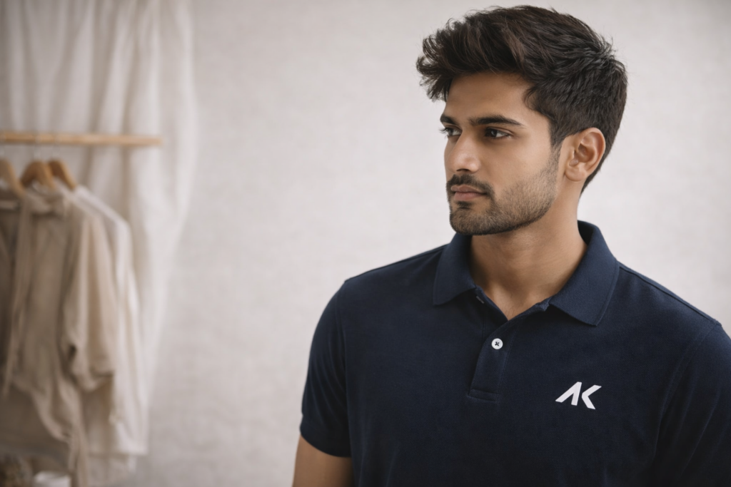 Mens casual shirt minimal style