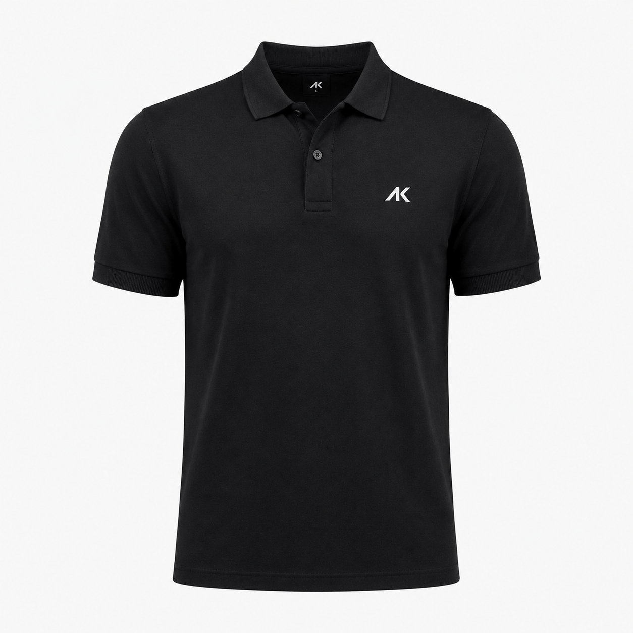 AK Mens Premium Regular fit Black Polo T-Shirt , Short Sleeve - Image 5